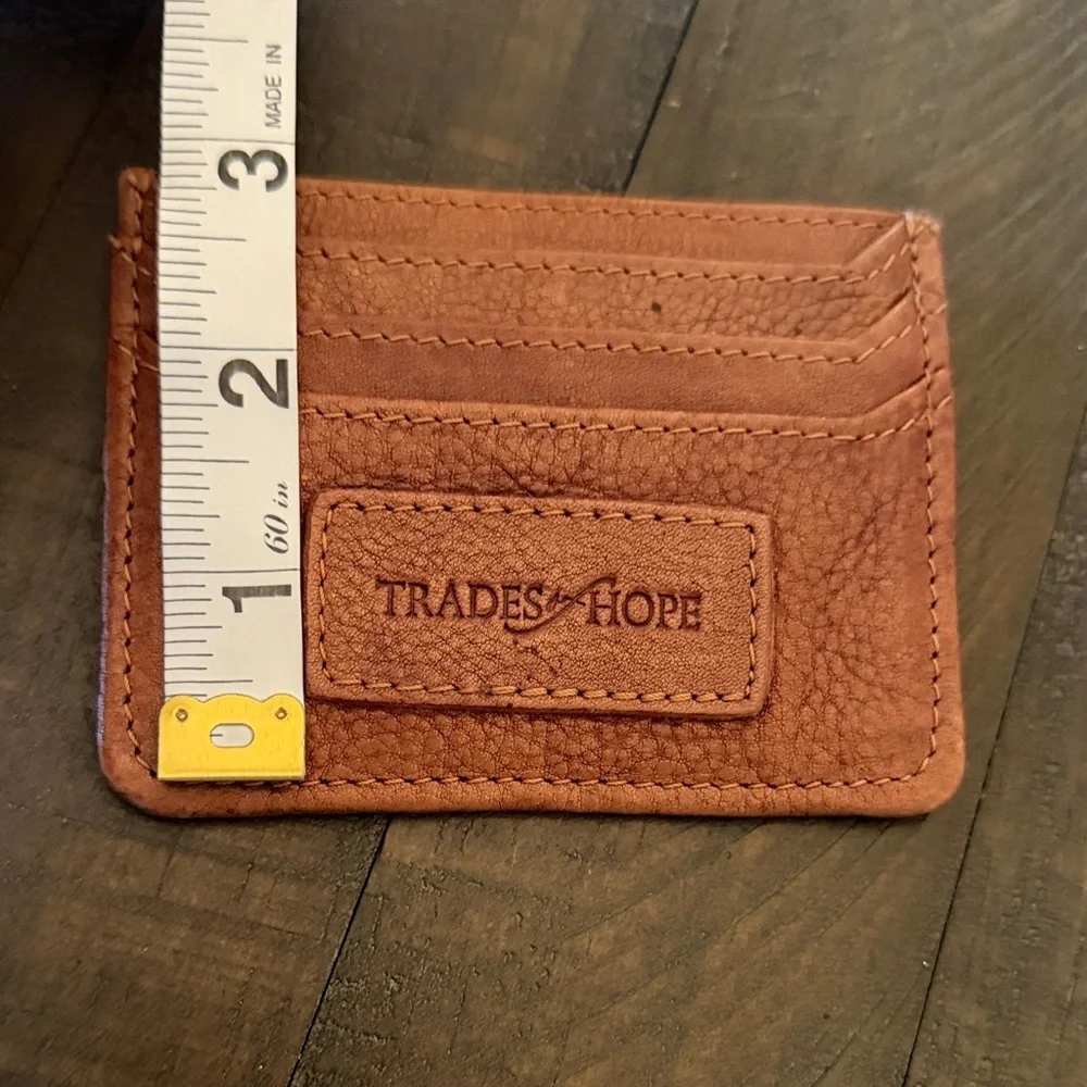 Trade Hope Brown Leather Card Holder